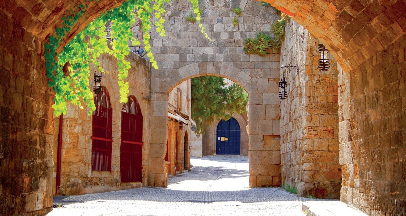 The medieval old town of Rhodes